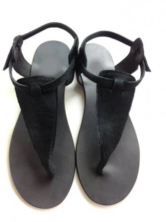 Incaltaminte - Sandale de dama din piele Black Pony